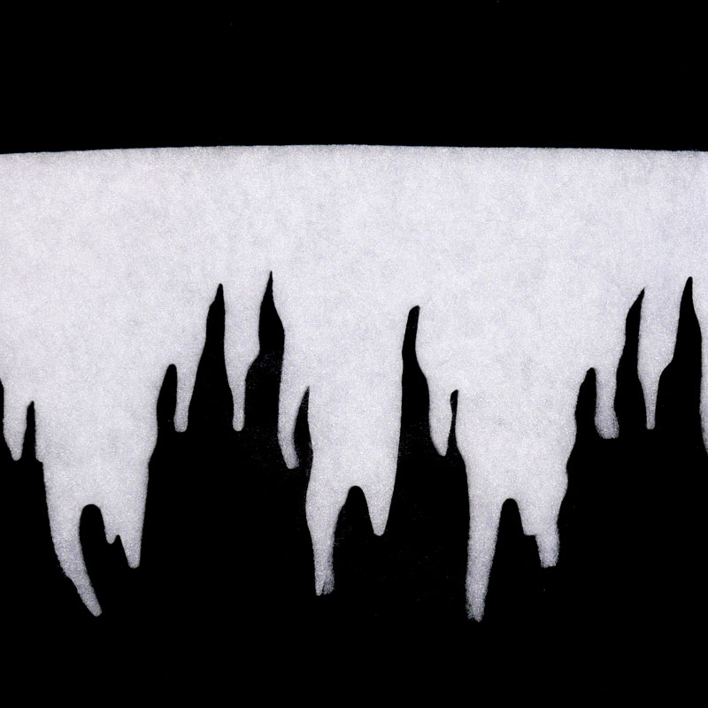 Eiszapfenvlies aus Watte 30 cm Höhe
