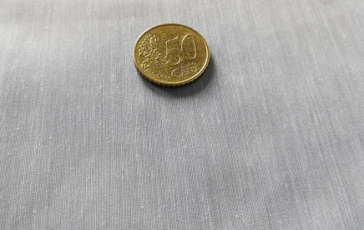 Gardine feiner Stores, 59004 weiß antiviral + antibakteriell​,Trevira CS flammenhemmend DIN4102B1, mit Bleiband,