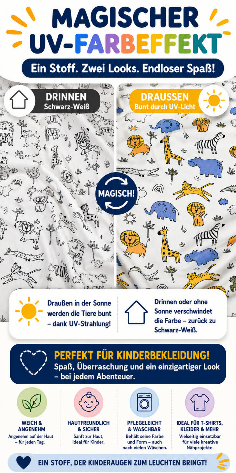 Magischer UV-Farbeffekt
