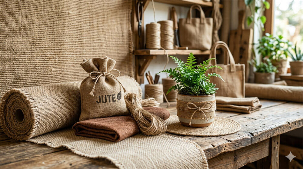 Jutesäcke, Jutebänder, Jutekordel