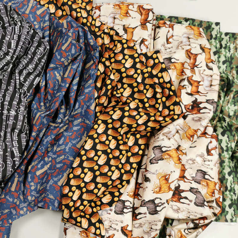 Eine kleine Auswahl unserer Baumwollstoffe. 