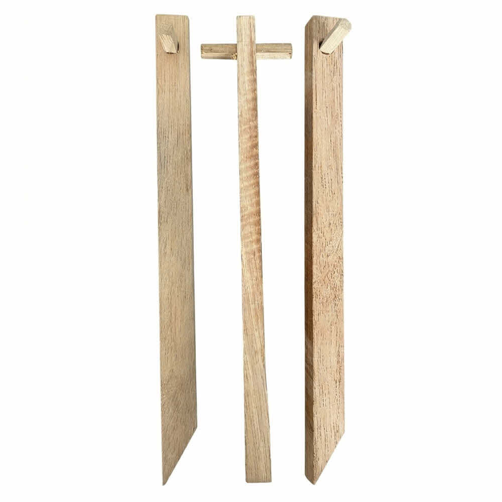 Erdanker, Erdnägel aus Holz für Soil Saver 30 cm, Querriegel 6,5 cm, Breite 1,3 cm