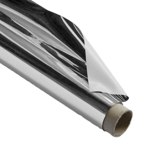 Spiegelfolie Metallic Silber-Chrome ca. 130 cm breit