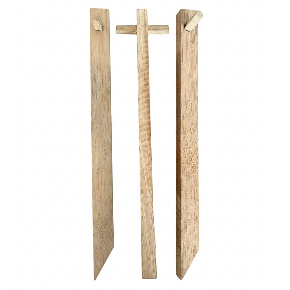 Erdanker für Soil Saver 30 cm Holz, Querriegel 6,5 cm, Breite 1,3 cm, 30 cm