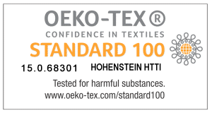 Oeko-Tex Standard 100 Nummer 15.0.68301 HOHENSTEIN HTTI