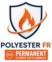 Polyester FR (flame retard) schwer entflammbar