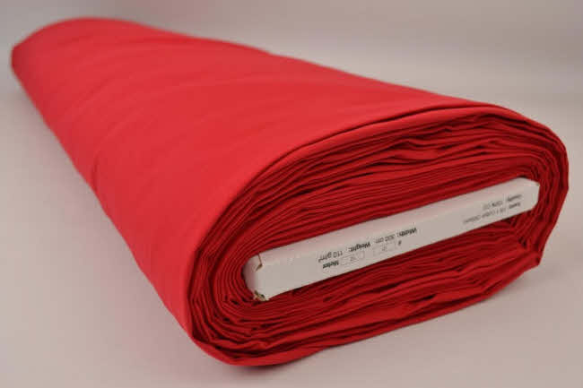 Farbe rot schwer entflammbarer Baumwollstoff farbig