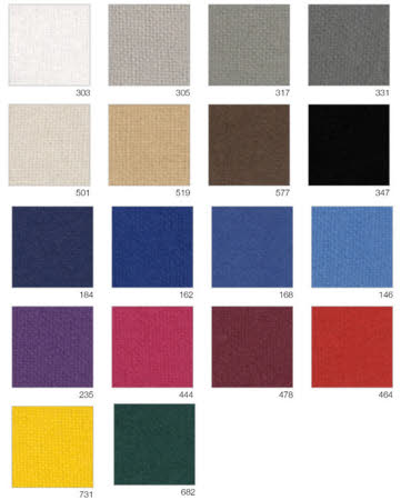 Molton Baumwolle schwer entflammbar DIN4102B1 Farbkarte