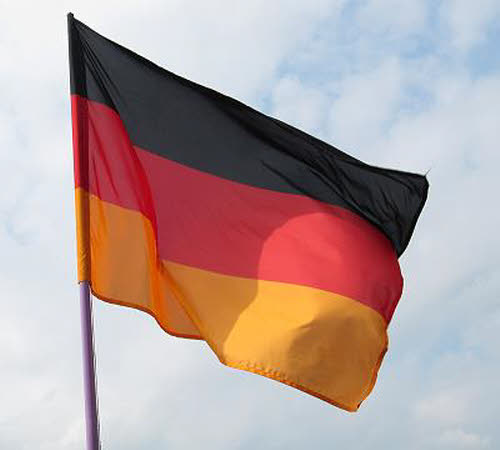 Deutschlandfahne aus Baumwolle 2,0 m x 1,35 m gross