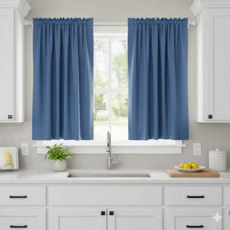 Gardine Galaxy in ein er Küche (Mit Gemini erstellt)