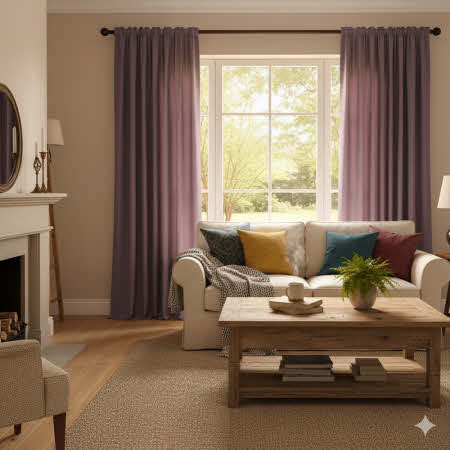 Gardine aus Galaxy in einem Wohnzimmer