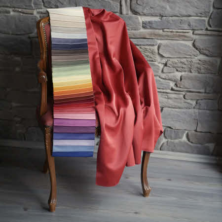 Permanent schwer entlammbarer Dekostoff aus Trevira CS. Viele Farben. 