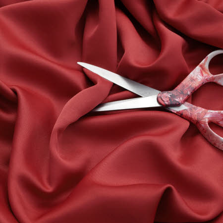 Gardinen Satin-Dekostoff, Polyester Trevira CS schwer entflammbar DIN4102B1 140 cm breit