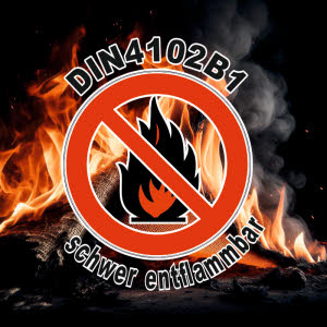 DIN4102B1 schwer entflammbar