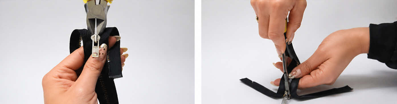 Reißverschluß-Schieber,